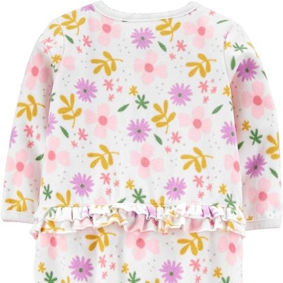 Simple Joys by Carter's Llama/Floral Fleece Sleep & Play 2 Pack - 3 Months - Picture 3 of 4